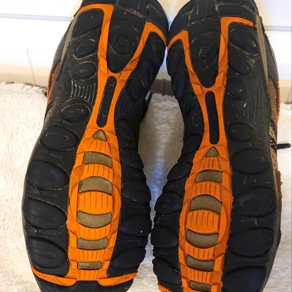 Merrell Men's Athletic Shoes in Brown and Orange - Picture 5 of 7